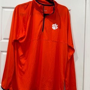Colosseum Clemson Bright Orange and white Pullover